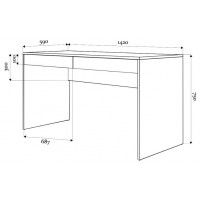 Письменный стол ДОМУС Микеа Сканди белый купить в Минске