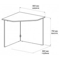 Угловой складной стол ДОМУС Мини белый купить в Минске