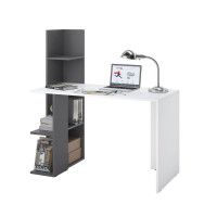 Письменный стол ДОМУС Олимп белый/серый левый купить в Минске