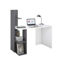 Письменный стол ДОМУС Олимп белый/серый левый купить в Минске