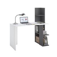 Письменный стол ДОМУС Олимп белый/серый правый купить в Минске