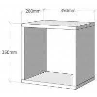 Полка открытая навесная ДОМУС ПН001 белая купить в Минске