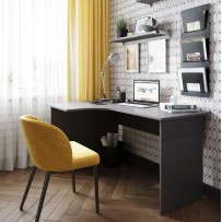 Письменный стол ДОМУС СП009 серый левый