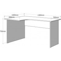 Письменный стол ДОМУС СП009 белый левый купить в Минске Письменный стол ДОМУС СП009 белый левый купить в Минске