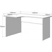 Письменный стол ДОМУС СП009 белый правый купить в Минске Письменный стол ДОМУС СП009 белый правый купить в Минске