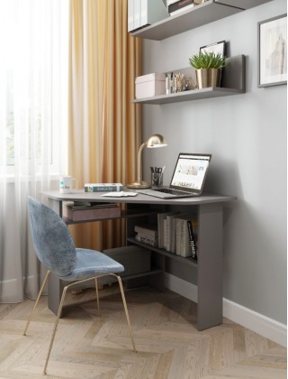 Письменный стол ДОМУС СП011 серый