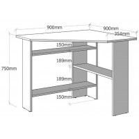 Письменный стол ДОМУС СП011 серый купить в Минске