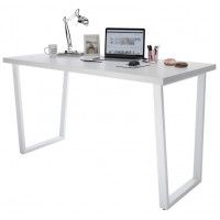 Письменный стол ДОМУС СП013 136х66 см белый/металл белый купить в Минске