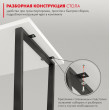 Письменный стол ДОМУС СП013 136х66 см белый/металл белый купить в Минске