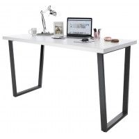 Письменный стол ДОМУС СП013 120х66 см белый/металл черный купить в Минске