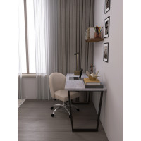 Письменный стол ДОМУС СП013 136х66 см бетон светлый/металл черный купить в Минске