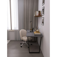 Письменный стол ДОМУС СП013 136х66 см бетон темный/металл черный купить в Минске