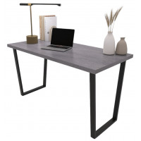Письменный стол ДОМУС СП013 136х66 см бетон темный/металл черный