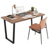 Письменный стол ДОМУС СП013 136х66 см орех темный/металл черный купить в Минске Письменный стол ДОМУС СП013 136х66 см орех темный/металл черный купить в Минске