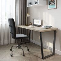 Письменный стол ДОМУС СП013 136х66 см вяз светлый/металл черный