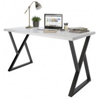 Письменный стол ДОМУС СП014 120х66 см белый/черный купить в Минске