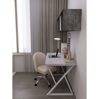 Письменный стол ДОМУС СП014 120х66 см бетон светлый/белый купить в Минске