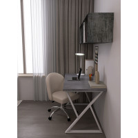 Письменный стол ДОМУС СП014 120х66 см бетон темный/белый купить в Минске