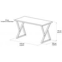 Письменный стол ДОМУС СП014 136х66 см орех темный/металл черный купить в Минске Письменный стол ДОМУС СП014 136х66 см орех темный/металл черный купить в Минске