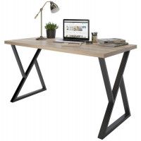 Письменный стол ДОМУС СП014 120х66 см вяз светлый/черный купить в Минске Письменный стол ДОМУС СП014 120х66 см вяз светлый/черный купить в Минске