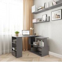 Угловой поворотный стол ДОМУС СТР02 135x50 см серый