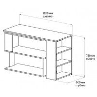 Угловой поворотный стол ДОМУС СТР02 120х50 см серый купить в Минске Угловой поворотный стол ДОМУС СТР02 120х50 см серый купить в Минске