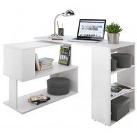 Угловой поворотный стол ДОМУС СТР02  120x60 см белый купить в Минске