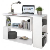 Угловой поворотный стол ДОМУС СТР02  120x60 см белый купить в Минске