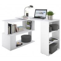 Угловой поворотный стол ДОМУС СТР02  120x60 см белый купить в Минске