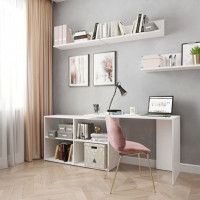 Угловой поворотный стол ДОМУС СТР03 белый купить в Минске