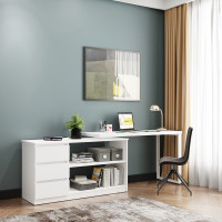 Письменный стол поворотный ДОМУС СТР04-Лофт 120х50 см белый/белый купить в Минске