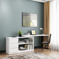 Письменный стол поворотный ДОМУС СТР04-Лофт 120х50 см белый/черный купить в Минске