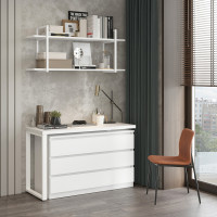 Письменный стол поворотный ДОМУС СТР07-Лофт 120х60 см белый/белый купить в Минске