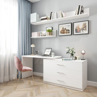 Письменный стол поворотный ДОМУС СТР07 120х60 см белый/белый купить в Минске