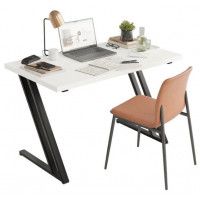 Письменный стол ДОМУС Зум 90х66 см белый/металл черный купить в Минске