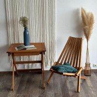 Стол раскладной DYATEL 70x70 сосна, цвет - дуб купить в Минске