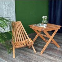 Стол раскладной DYATEL 70x70 сосна, цвет - дуб купить в Минске