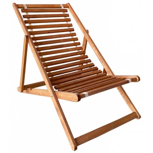 Кресло-шезлонг DYATEL сиденье из дерева сосна (цвет дуб)