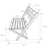 Стул раскладной DYATEL дуб купить в Минске