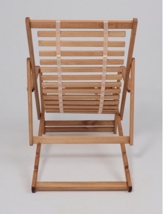 Кресло-шезлонг с подлокотниками DYATEL сиденье из дерева сосна (цвет дуб)
