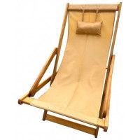 Шезлонг-качалка (сиденье из ткани) DYATEL сосна (цвет дуб) купить в Минске