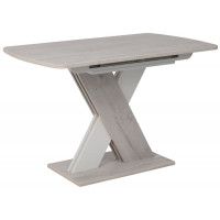 Стол Элигард MIRAGE (Мираж) 1180(1570)*760*720 дуб монтерей/белый