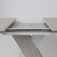 Стол Элигард MIRAGE (Мираж) 1180(1570)*760*720 дуб монтерей/белый купить в Минске