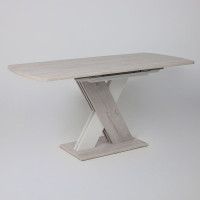 Стол Элигард MIRAGE (Мираж) 1180(1570)*760*720 дуб монтерей/белый купить в Минске