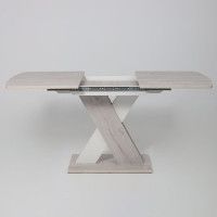 Стол Элигард MIRAGE (Мираж) 1180(1570)*760*720 дуб монтерей/белый купить в Минске