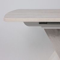 Стол Элигард MIRAGE (Мираж) 1180(1570)*760*720 дуб монтерей/белый купить в Минске