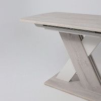 Стол Элигард MIRAGE (Мираж) 1180(1570)*760*720 дуб монтерей/белый купить в Минске