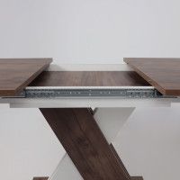 Стол Элигард MIRAGE (Мираж) 1180(1570)*760*720 дуб нокс/белый купить в Минске Стол Элигард MIRAGE (Мираж) 1180(1570)*760*720 дуб нокс/белый купить в Минске