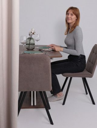 Стол Элигард MIRAGE (Мираж) 1180(1570)*760*720 дуб нокс/белый купить в Минске