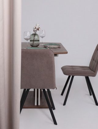 Стол Элигард MIRAGE (Мираж) 1180(1570)*760*720 дуб нокс/белый купить в Минске